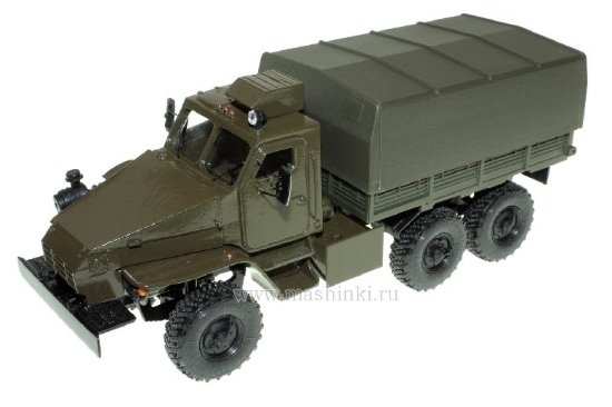 Изображение SCALE 1/43 У-432009-31 бортовой грузовик с бронекабиной хаки