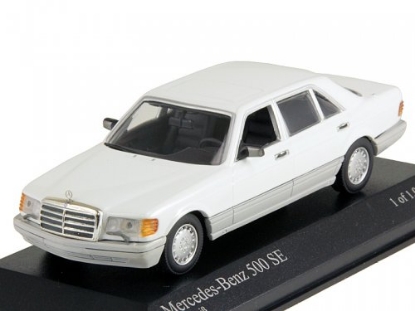 Изображение MINICHAMPS 1/43 MERCEDES-BENZ 500 SE (W126) 1989 white arcticwhite