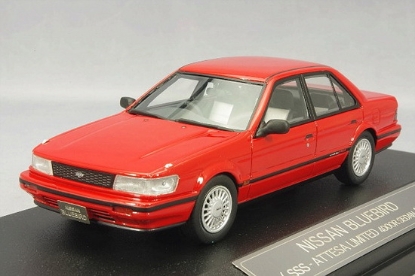 Изображение HI-STORY 1/43 NISSAN Bluebird SSS-Attesa Ltd 1987 red