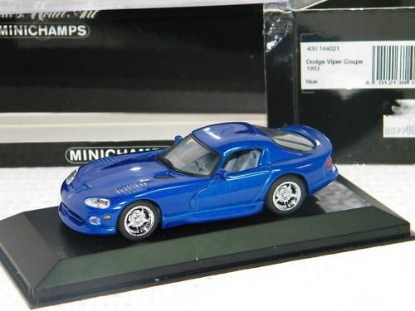 Изображение MINICHAMPS 1/43 DODGE Viper Coupe 1993 blue