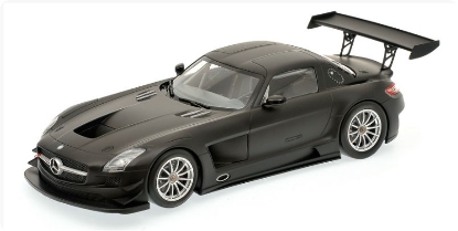 Изображение MINICHAMPS 1/18 MERCEDES-BENZ SLS AMG GT3 Street 2011 matt black