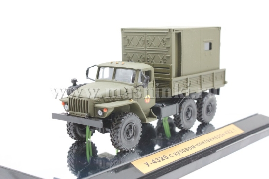 Изображение SCALE 1/43 У-4320 с кузовом-контейнером КК2.1 хаки