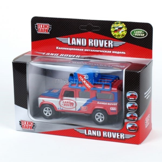 Изображение ТЕХНОПАРК 1/43 LAND ROVER инерц. (свет, звук)