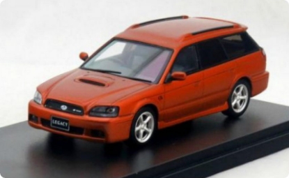 Изображение HI-STORY 1/43 SUBARU Legacy Touring Wagon GTB E-Tune II 2001 orange