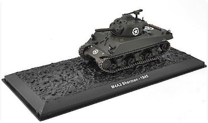 Изображение ATLAS 1/72 Танк M4A3 SHERMAN Франция 1945 хаки