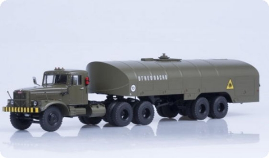 Изображение SSM 1/43 КРАЗ-258 п/прицеп-цистерна ТЗ-22 хаки