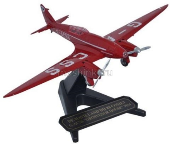 Изображение OXFORD 1/72 DH-88 Comet G-ACSS Grosvenor House 1934 самолет