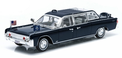 Изображение GREENLIGHT 1/43 LINCOLN Continental SS-100-X президент США Дж. Кеннеди 1961 black