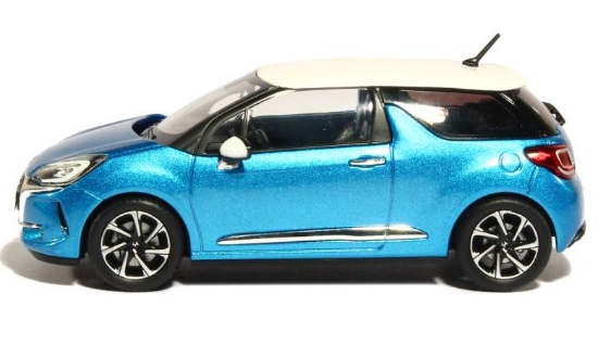 Изображение NOREV 1/43 CITROEN DS3 (рестайлинг) 2016 belle Ile blue