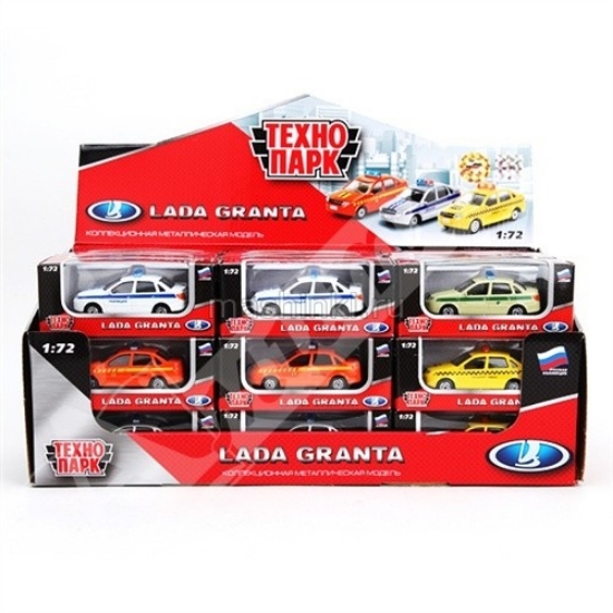 Изображение ТЕХНОПАРК 1/72 LADA Granta седан металл. 7,5 см в ассорт. металл.