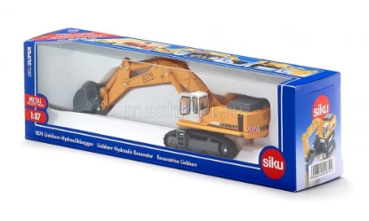 Изображение SIKU 1/87 LIEBHERR экскаватор на гусеницах желтый