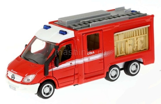 Изображение SIKU 1/50 MERCEDES-BENZ Sprinter 6X6 пожарный