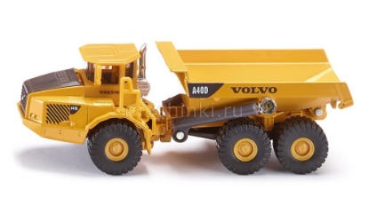 Изображение SIKU 1/87 VOLVO A40D думпер желтый