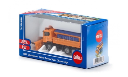 Изображение SIKU 1/87 SCANIA снегоуборочный пескоразбрасыватель желтый