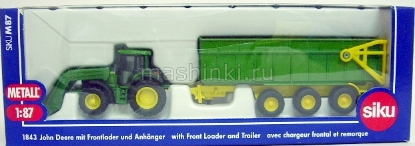 Изображение SIKU 1/87 Трактор с прицепом