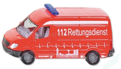 Изображение SIKU 1/64 MERCEDES-BENZ New Sprinter Austrian Ambulance red