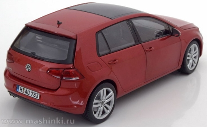 Изображение NOREV 1/18 VW Golf VII (5 дверей) 2013 sunset red