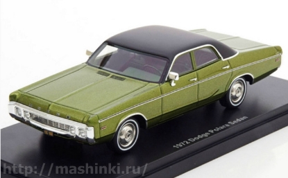 Изображение NEO 1/43 DODGE Polara Sedan 1972 metallic green/black