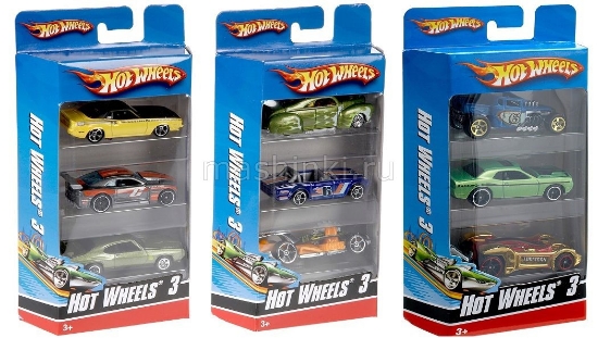 Изображение HOT WHEELS Набор 3 шт в ассорт.