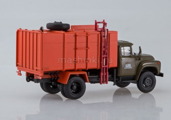 Изображение АИСТ 1/43 КО-413 (ЗИЛ-130) поздний хаки/оранжевый