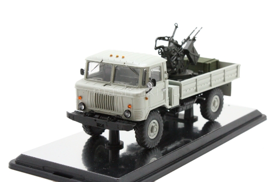 Изображение РУЧНАЯ РАБОТА 1/43 Г-66 с зенитной установкой ЗПУ-2 серый