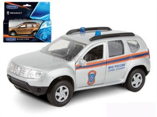 Изображение AUTOTIME 1/38 RENAULT Duster МЧС серебристый