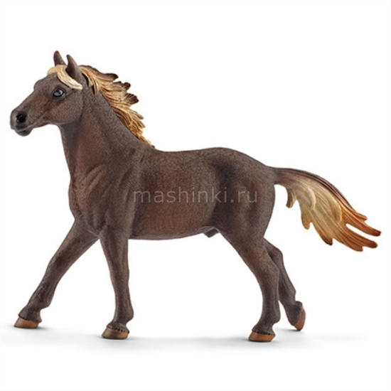 Изображение SCHLEICH Лошадь Мустанг жеребец коричневый