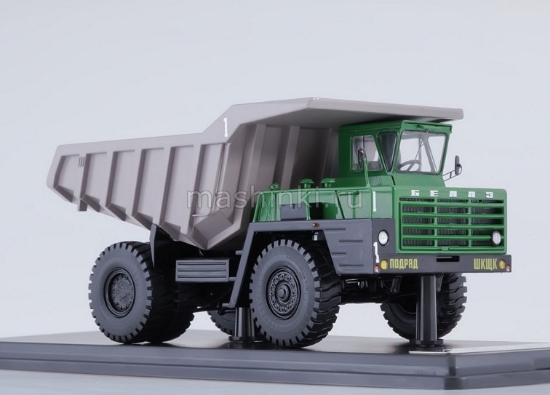 Изображение SSM 1/43 БЕЛАЗ-540А карьерный самосвал серо-зеленый