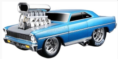 Изображение MAISTO 1/24 CHEVROLET Nova SS 1967 серия Muscle Machines red/blue