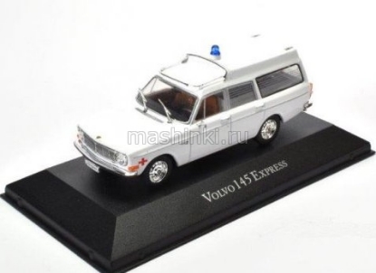 Изображение ATLAS 1/43 VOLVO 145 Express  Ambulance Скорая медпомощь 1971 white