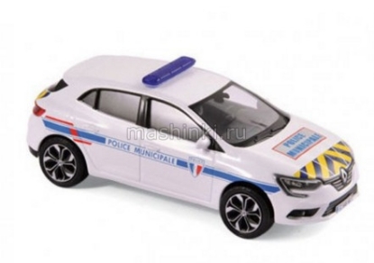 Изображение NOREV 1/43 RENAULT Megane Police Municipale 2016 yellow/blue stripping