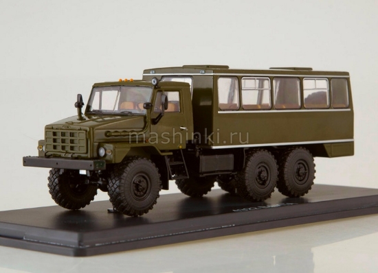 Изображение SSM 1/43 НЗАС-4211 (4322) вахтовый автобус хаки