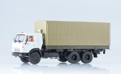 Изображение ПАО КАМАЗ 1/43 КАМАЗ-53212 бортовой с тентом серый