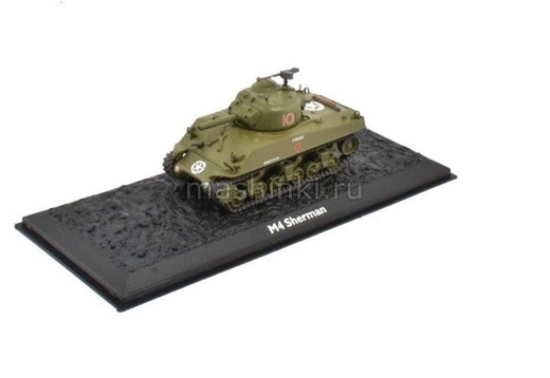 Изображение ATLAS 1/72 Танк M4A3 SHERMAN D-Day USA средний 1944 Франция хаки