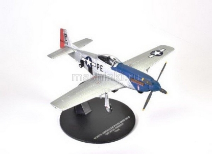 Изображение ATLAS 1/72 Самолет NORTH AMERICAN P-51D Mustang George Preddy 1944