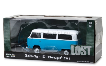 Изображение GREENLIGHT 1/24 VW T2a Bus Dharma Van (т/с Остаться в живых) 1971