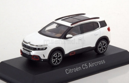 Изображение NOREV 1/43 CITROEN C5 Aircross (кроссовер) 2018 pearl white/red deco