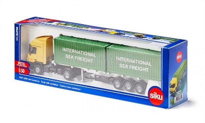 Изображение SIKU 1/50 MERCEDES-BENZ Actros контейнеровоз 2 контейнера