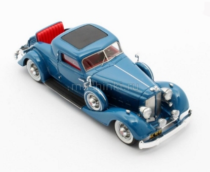 Изображение MATRIX 1/43 PACKARD 1108 Twelve Stationary Coupe Dietrich 1934 blue