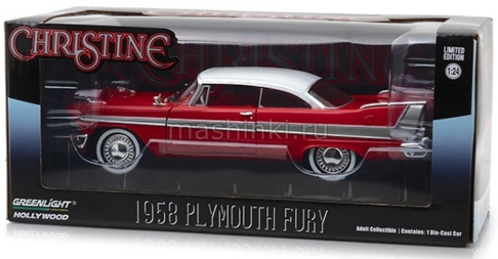 Изображение GREENLIGHT 1/24 PLYMOUTH Fury 1958 (к/ф Кристина 1983)