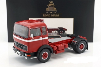 Изображение ROAD KINGS 1/18 MERCEDES-BENZ LPS 1632 седельный тягач 1969 red/black/white