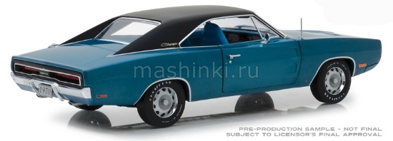 Изображение GREENLIGHT 1/18 DODGE Charger 500 SE 1970 B5 blue