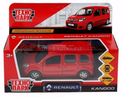 Изображение ТЕХНОПАРК RENAULT Kangoo 12 см красный