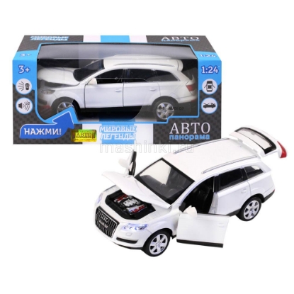 Изображение АВТОПАНОРАМА 1/24 AUDI Q7 (свет, звук) белый