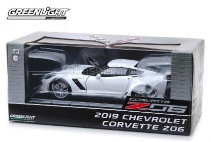 Изображение GREENLIGHT 1/24 CHEVROLET Corvette Z06 Coupe 2019 arctic white