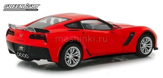 Изображение GREENLIGHT 1/24 CHEVROLET Corvette Z06 Coupe 2019 torch red