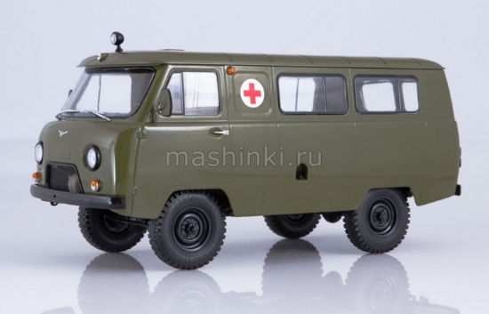 Изображение SSM 1/18 УАЗ-452А санитарный хаки