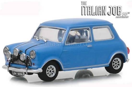 Изображение GREENLIGHT 1/43 AUSTIN MINI Cooper S 1275 MkI (к/ф Ограбление по-итальянски) 1967 blue