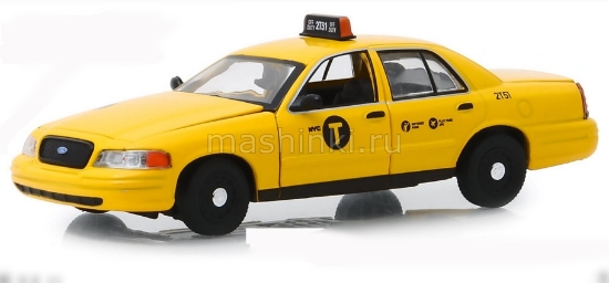 Изображение GREENLIGHT 1/43 FORD Crown Victoria NYC Taxi такси Нью-Йорка 2018