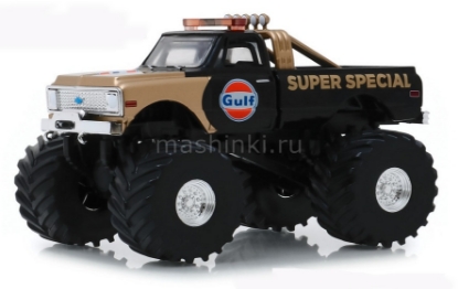 Изображение GREENLIGHT 1/43 CHEVROLET K-10 Monster Truck Bigfoot Gulf Oil Super Special 1971